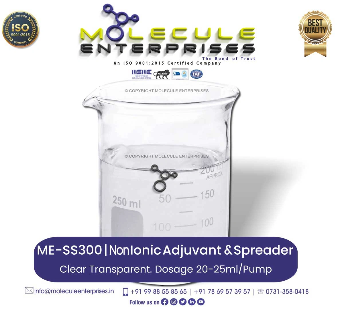 non ionic sticker chipko