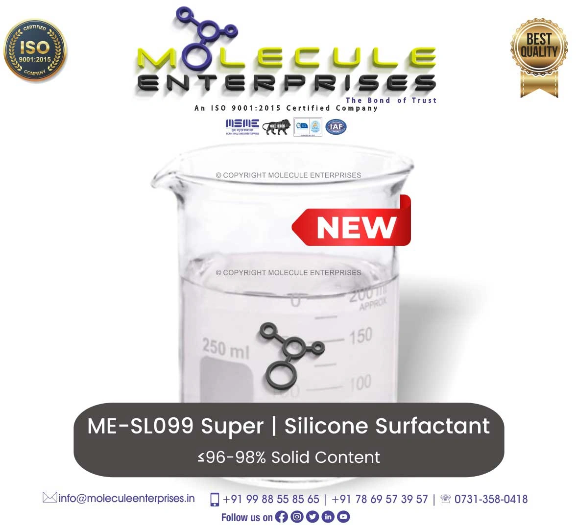 L099 trisiloxane ethoxylate silicone spreader technical