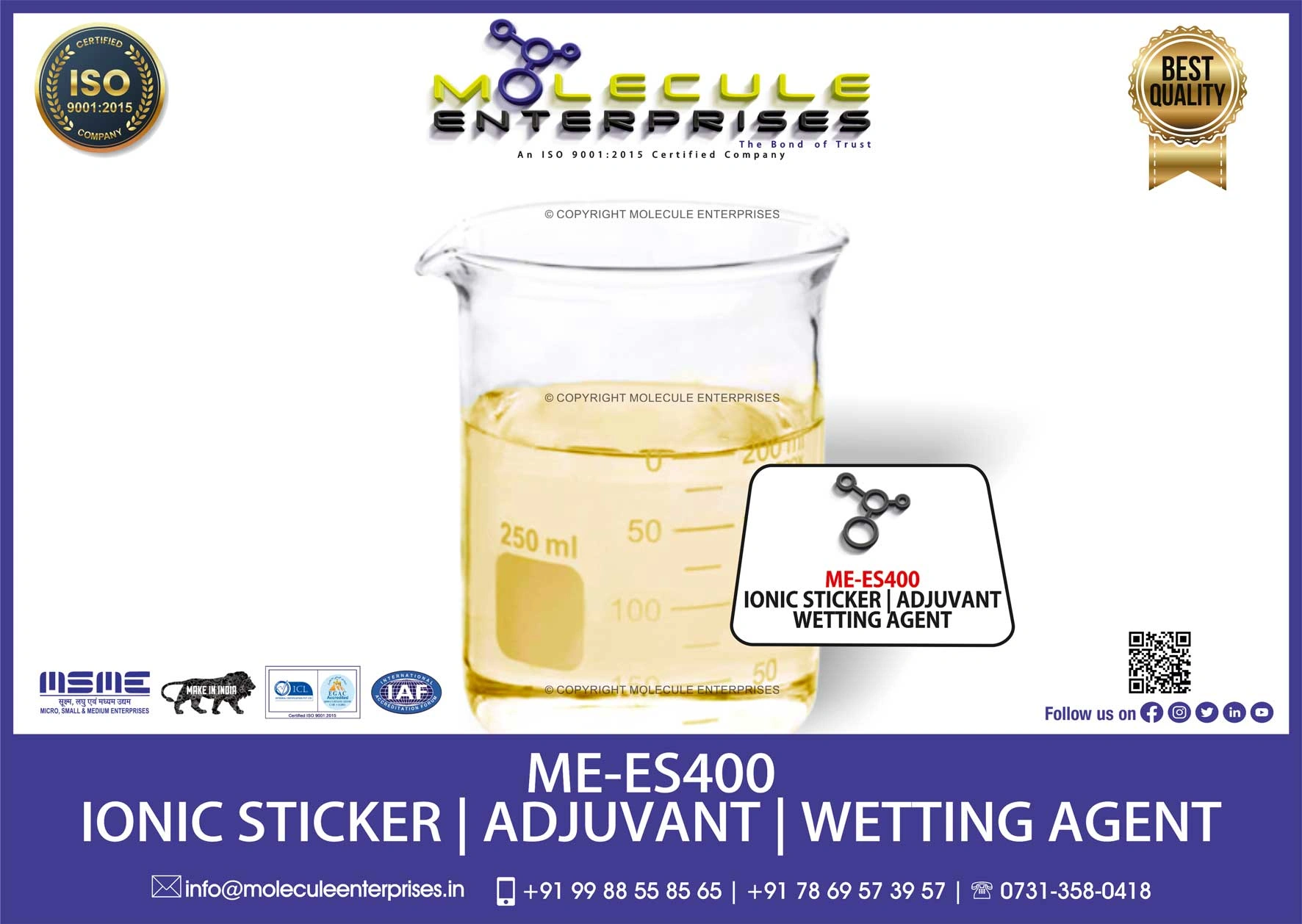 agricultural wetting agent chipko sticker surfactant