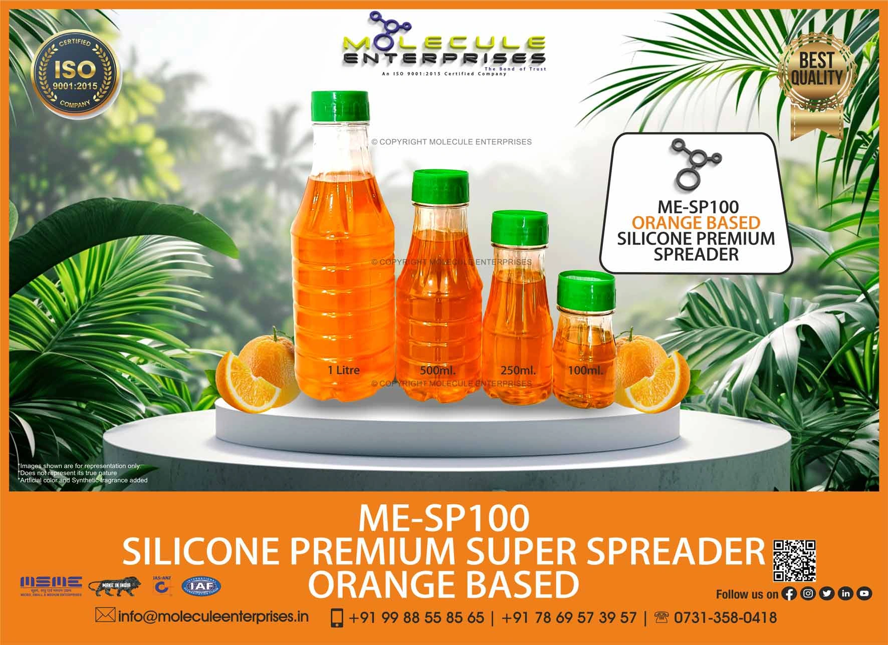 orange silicone based spreader