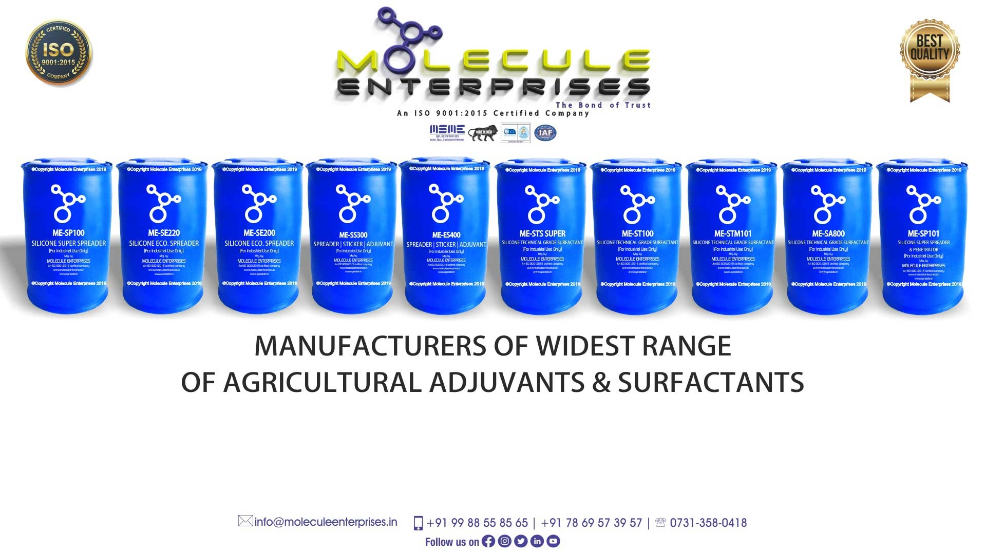 Agriculture sticker spreader chipko wetting agent manufacturers