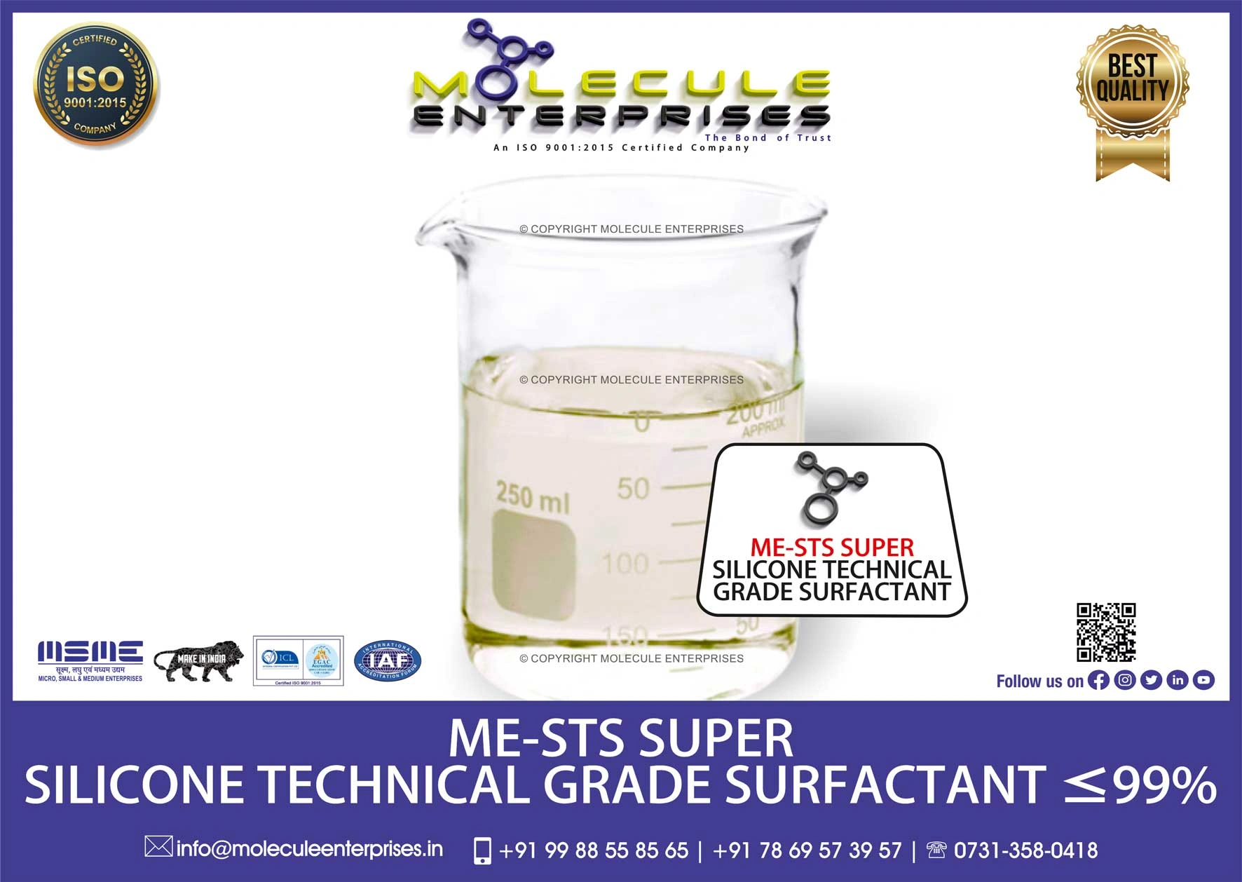 Trisiloxane Ethoxylate Silicone Spreader Adjuvant