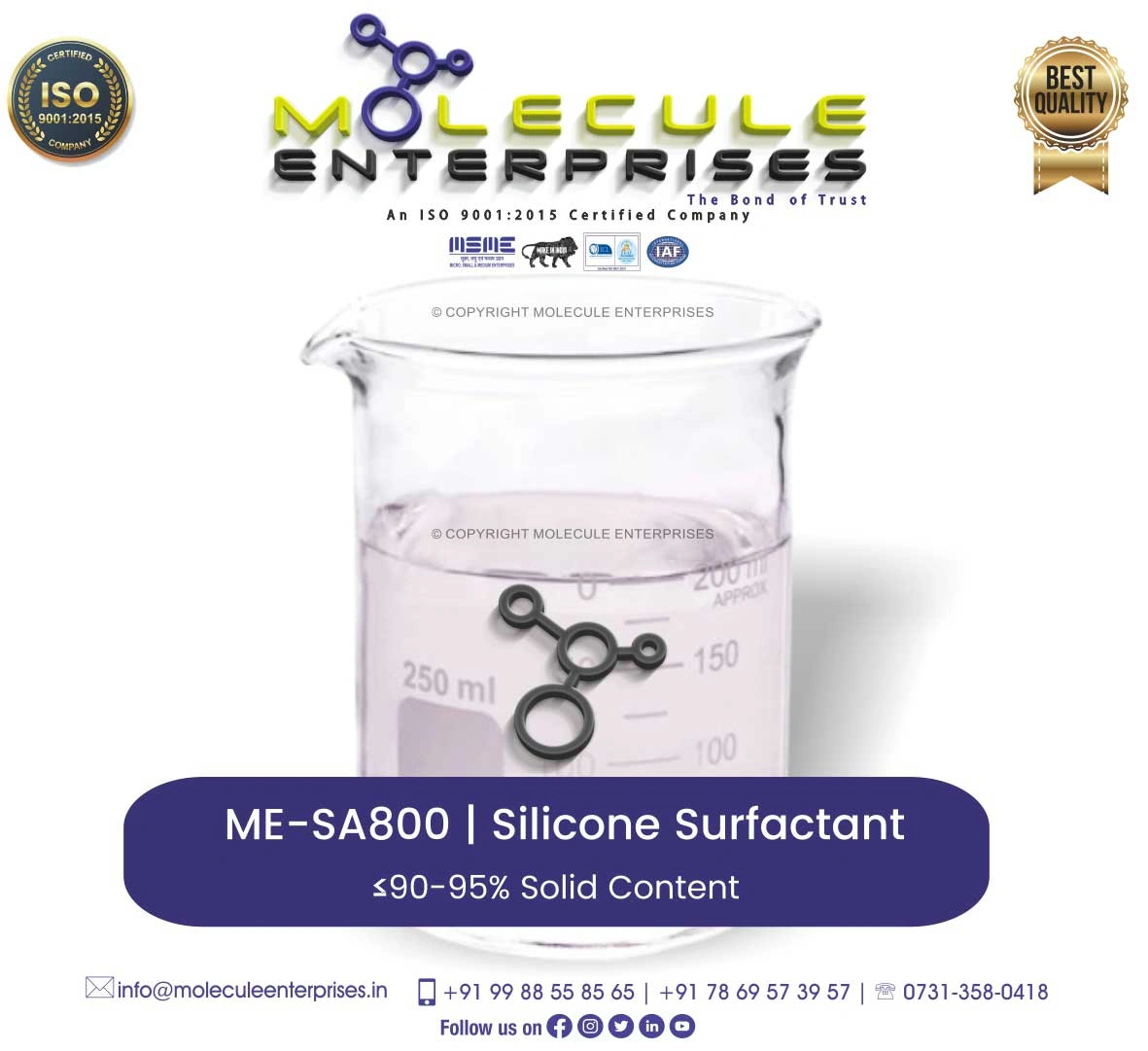 trisiloxane ethoxylate silicone surfactant
