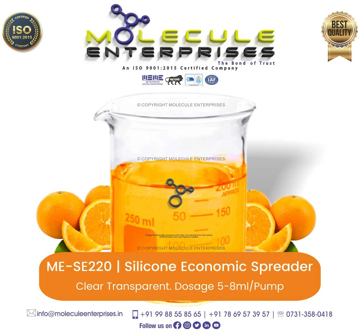 orange silicone spreader adjuvant